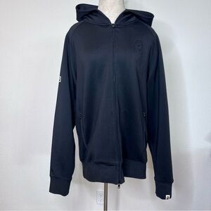 Bape Performance Black Zip Up Hoodie